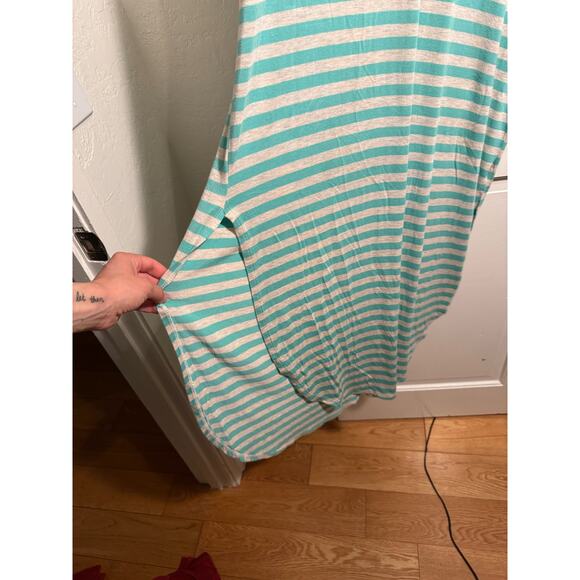 Love, Kuza Mint Oat Striped Maxi Dress Small - Picture 12 of 12